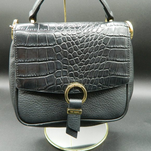 Ted Baker London Bags Ted Baker Jjolie Pebbled Leather Black